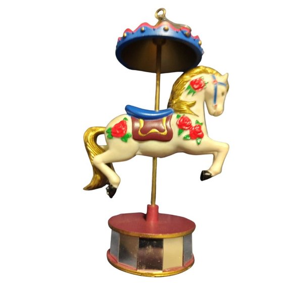 NOMA Ornamotion Carousel Horse Vintage Christmas Ornament - Picture 1 of 1